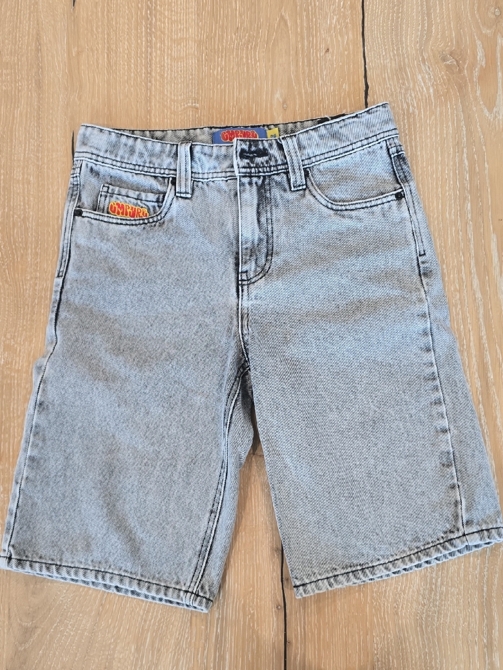 Empyre Light Grey Denim Shorts with Subtle Wash